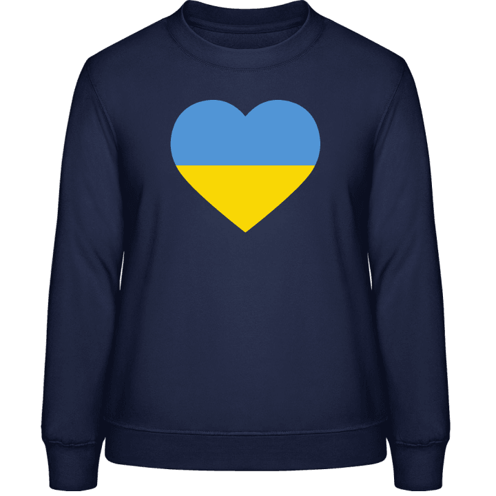 Ukraine Heart Flag Genser for kvinner contain pic