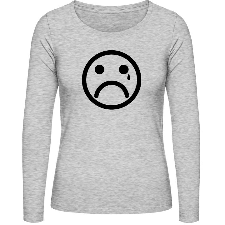 Crying Smiley T-shirt à manches longues pour femmes contain pic