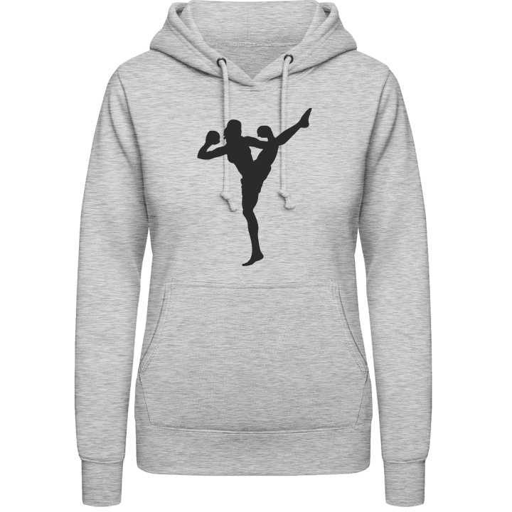 Kickboxing Woman Vrouwen Hoodie contain pic