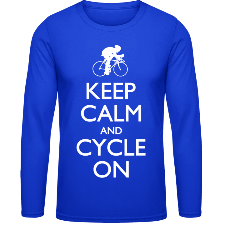 Keep Calm and Cycle on Langarmshirt contain pic