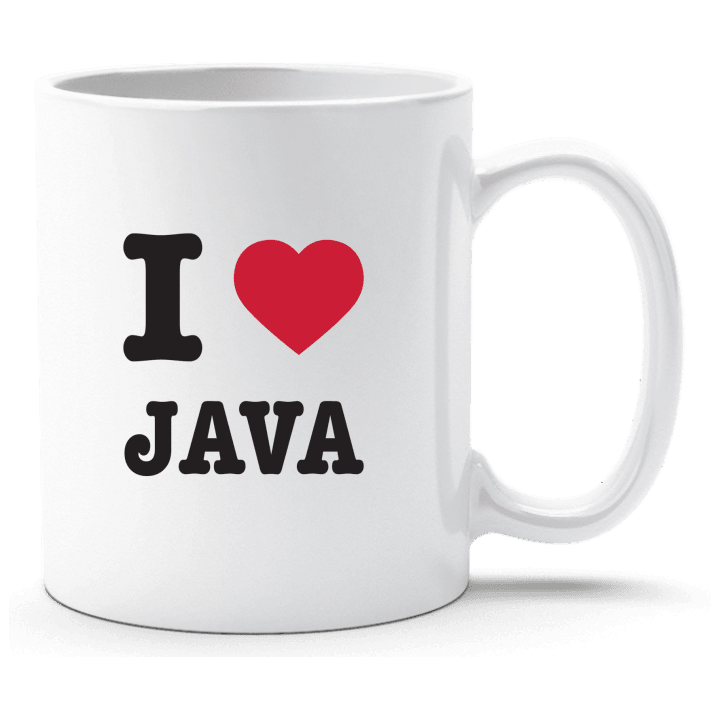 I Love Java Beker contain pic