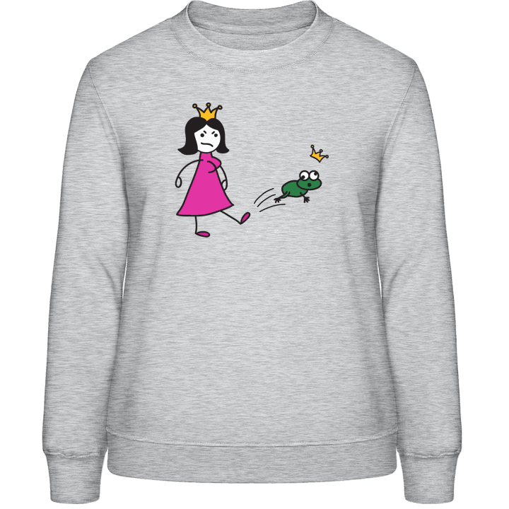 Princess Kicks Off Frog Frauen Sweatshirt contain pic