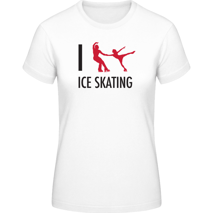 I Love Ice Skating T-shirt för kvinnor 0 image