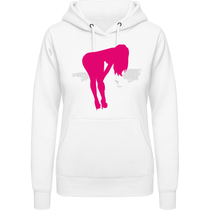 Hot Girl Bending Over Vrouwen Hoodie contain pic