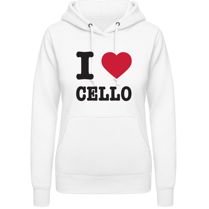 I Love Cello Women Hoodie contain pic