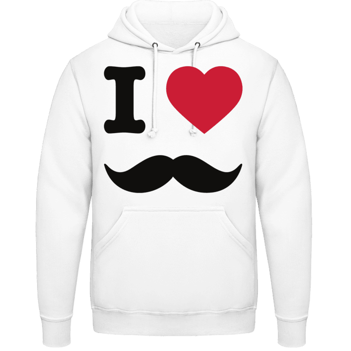 I love Mustache Hoodie contain pic