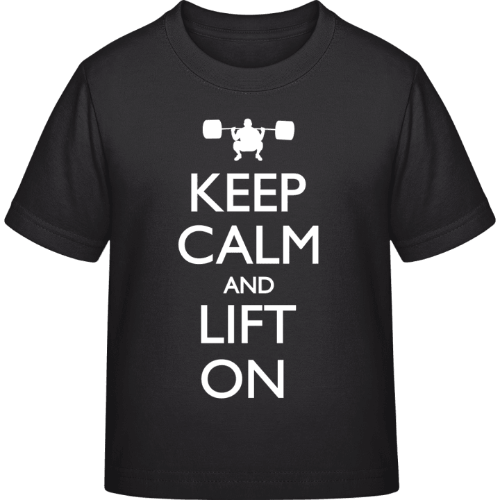 Keep Calm and Lift on Kids T-shirt contain pic
