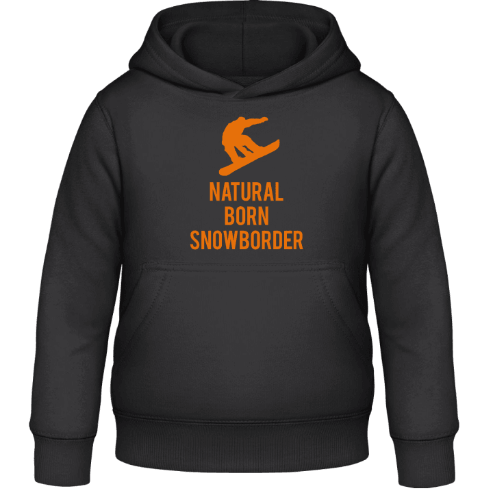 Natural Born Snowboarder Kids Hoodie contain pic