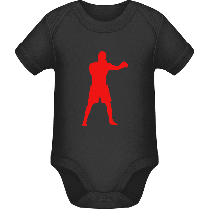 Boxer Silhouette Baby Strampler contain pic