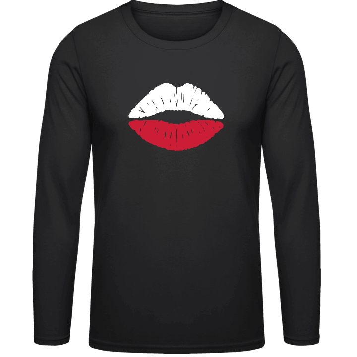 Polish Kiss Flag T-shirt à manches longues contain pic