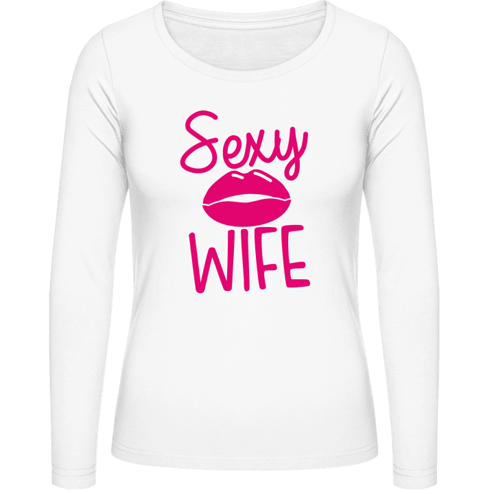 Sexy Wife Langermet skjorte for kvinner contain pic