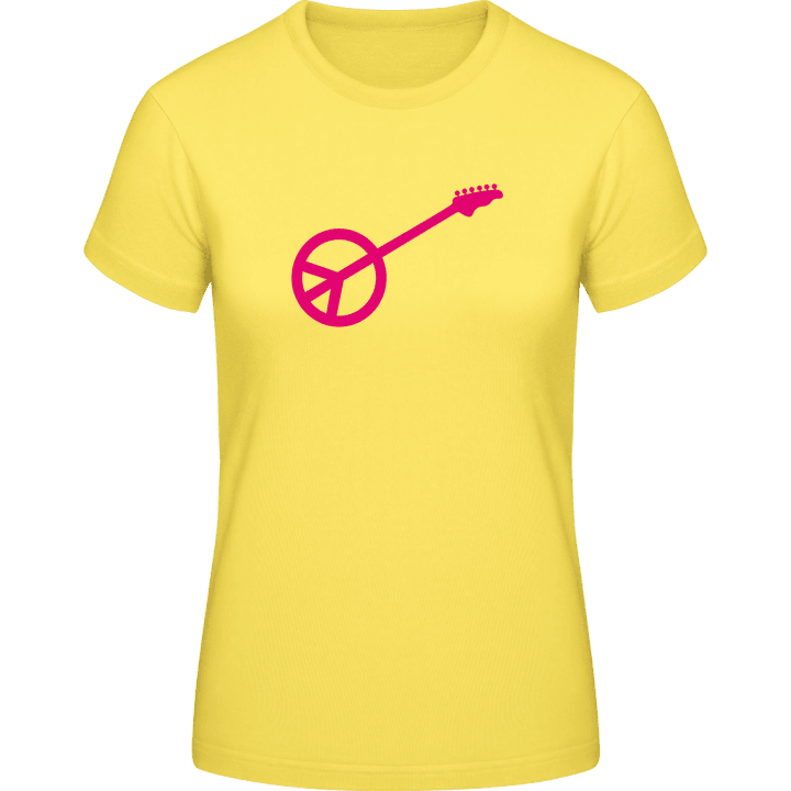 Peace Guitar Frauen T-Shirt contain pic