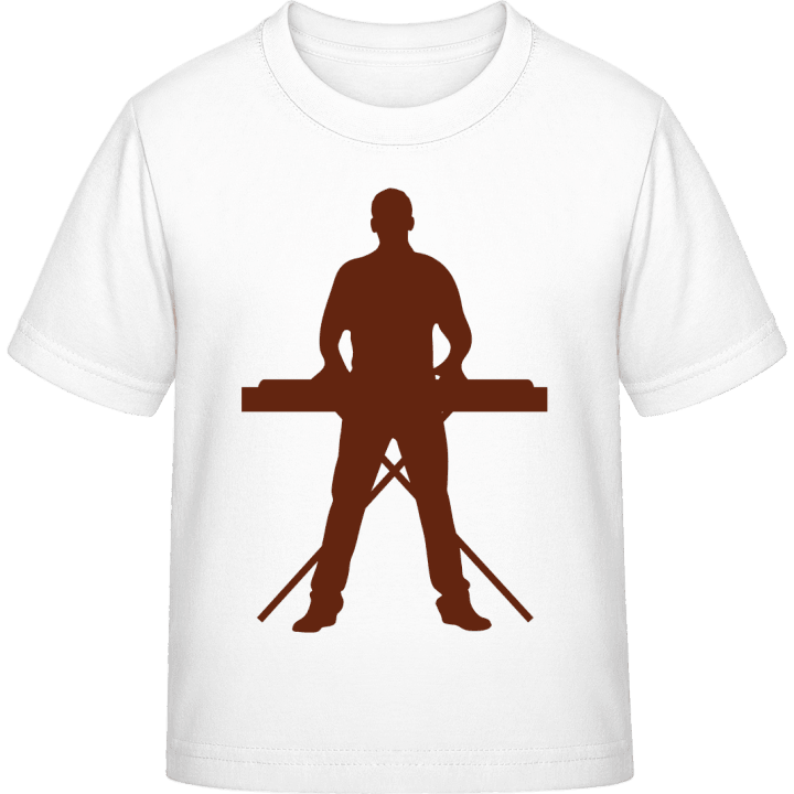 Keyboard Player Silhouette Kinderen T-shirt contain pic