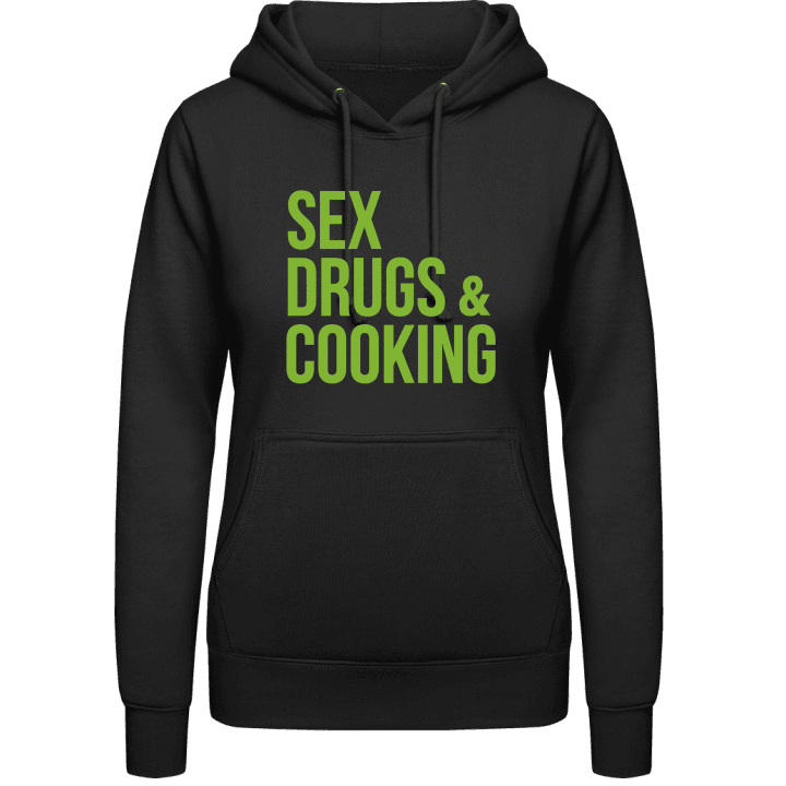 Sex Drugs Cooking Hoodie för kvinnor contain pic