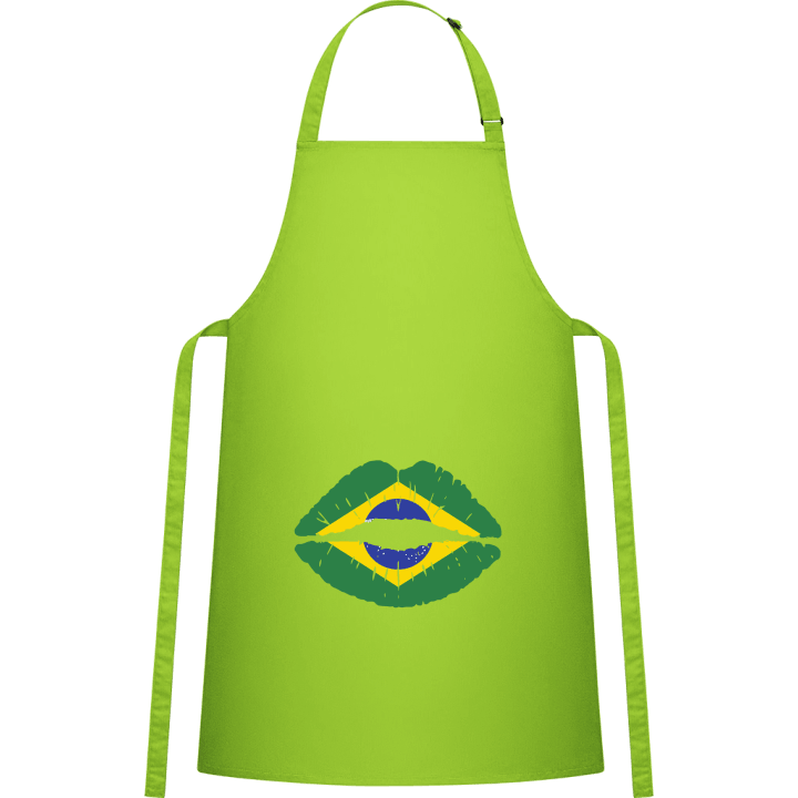 Brazil Kiss Flag Förkläde för matlagning contain pic