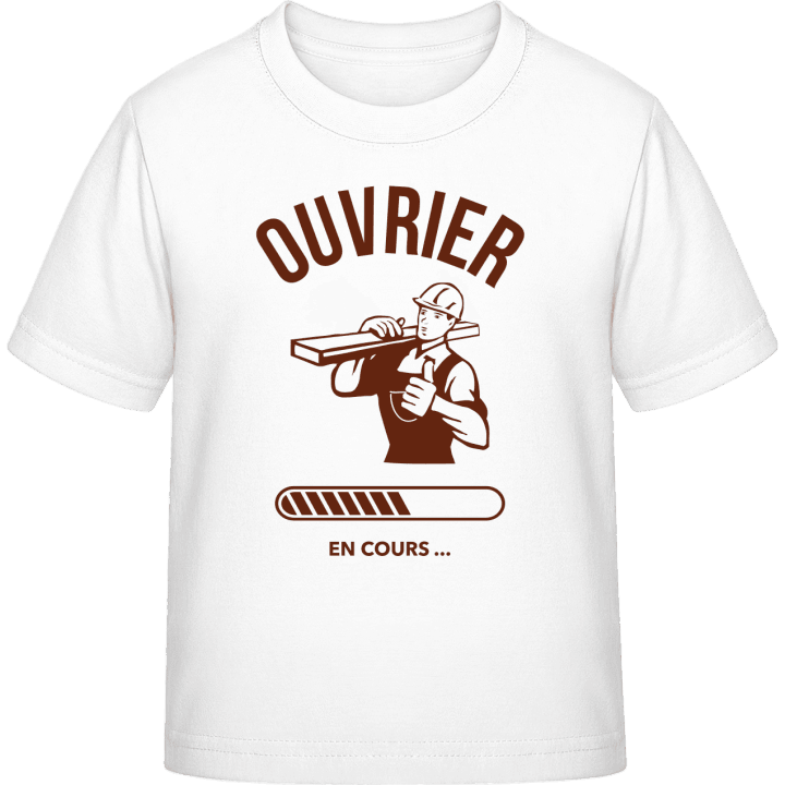 Ouvrier en cours T-shirt för barn contain pic