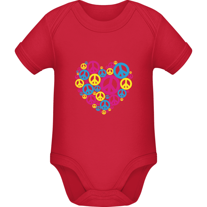 Love Peace Baby romper kostym contain pic