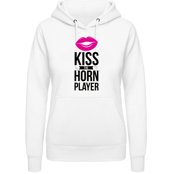 Kiss The Horn Player Felpa con cappuccio da donna contain pic