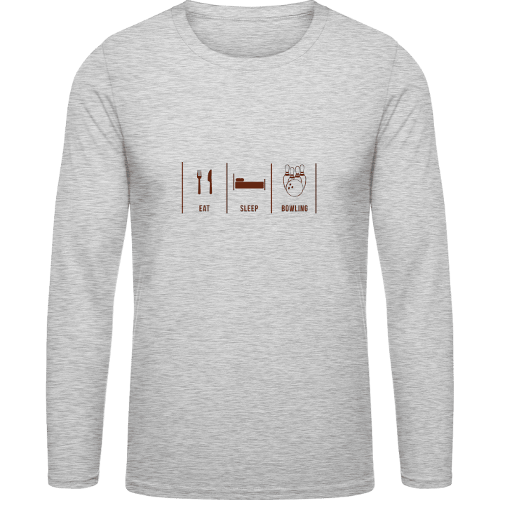 Eat Sleep Bowling T-shirt à manches longues contain pic