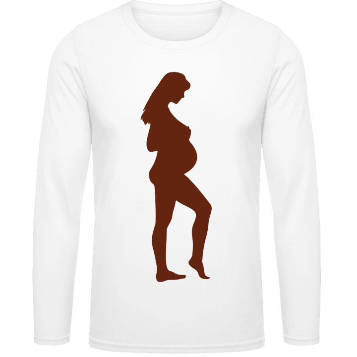 femme enceinte T-shirt à manches longues contain pic