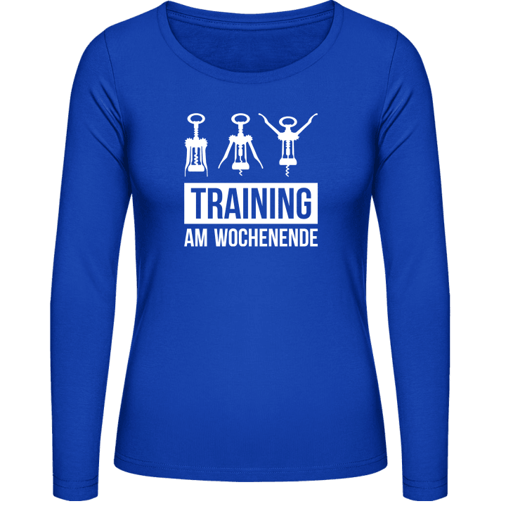 Training am Wochenende Vrouwen Lange Mouw Shirt contain pic