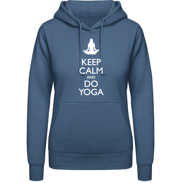 Keep Calm and do Yoga Vrouwen Hoodie contain pic