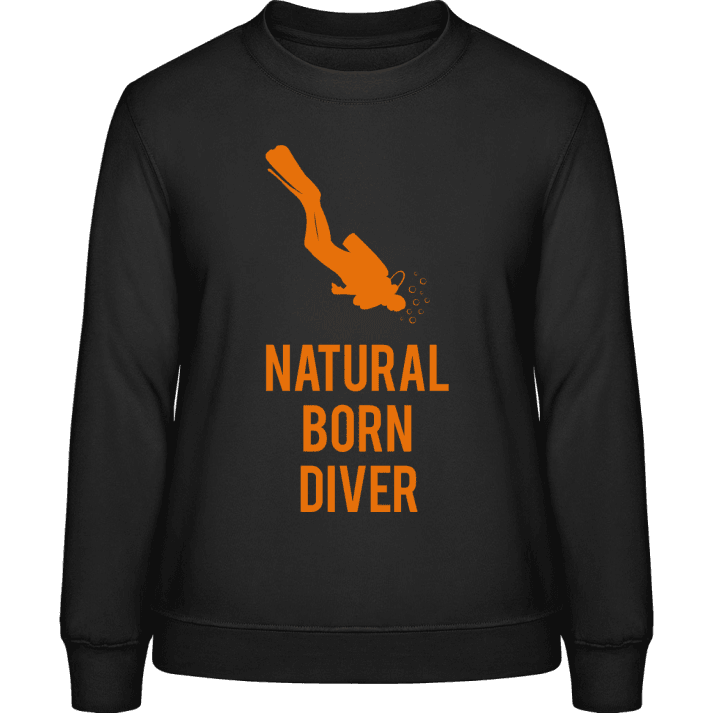 Natural Born Diver Sweatshirt för kvinnor contain pic