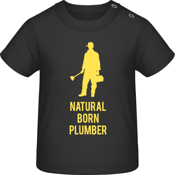 Natural Born Plumber T-shirt för bebisar contain pic