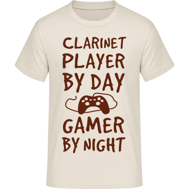 Clarinet Player By Day Gamer By Night T-paita 0 image
