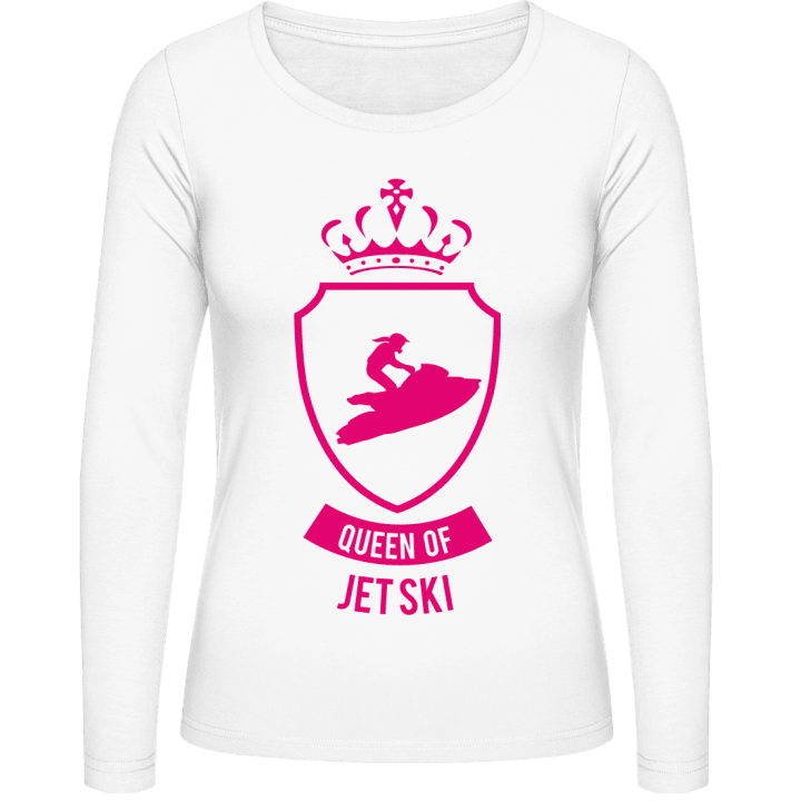 Queen of Jet Ski Vrouwen Lange Mouw Shirt contain pic