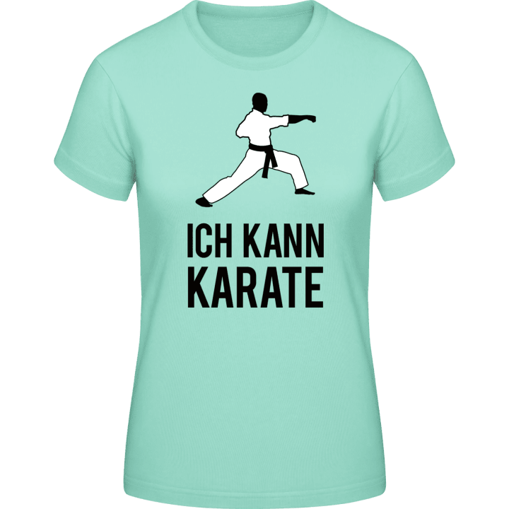 Ich kann Karate Spruch T-shirt för kvinnor contain pic