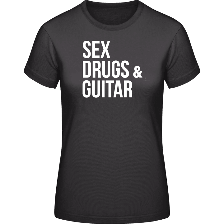 Sex Drugs Guitar Frauen T-Shirt contain pic
