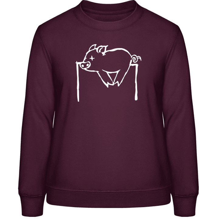 Pig On The Skewer Vrouwen Sweatshirt contain pic