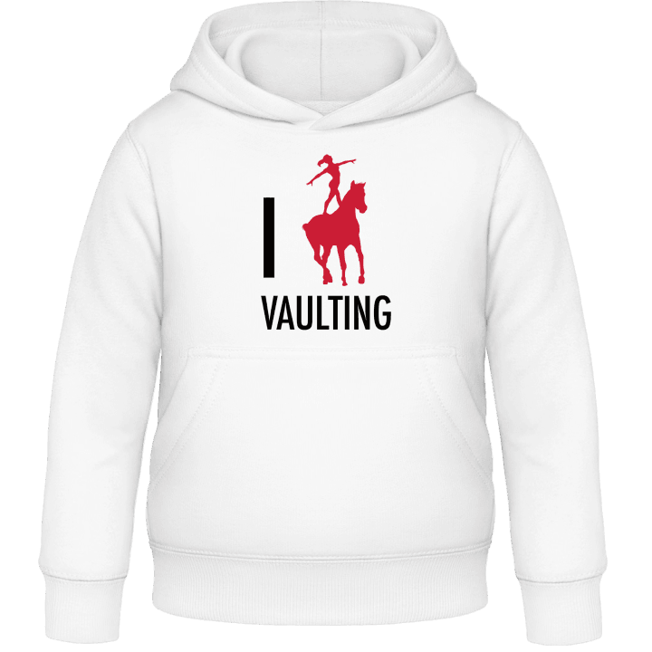 I Love Vaulting Kids Hoodie contain pic