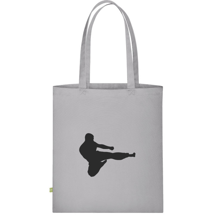Karate Fighter Silhouette Väska av tyg contain pic