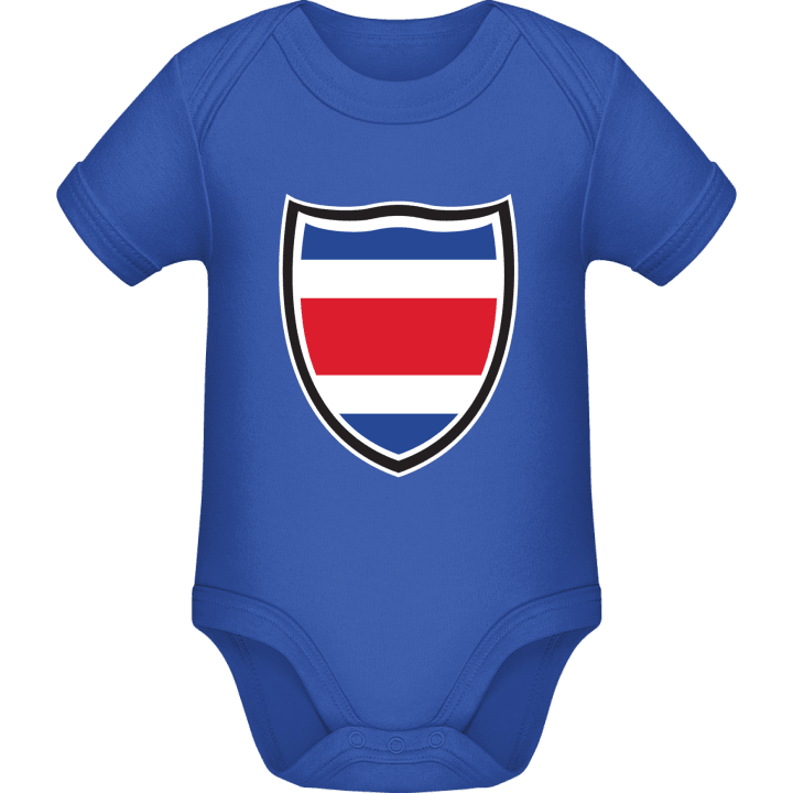 Costa Rica Flag Shield Baby Romper contain pic