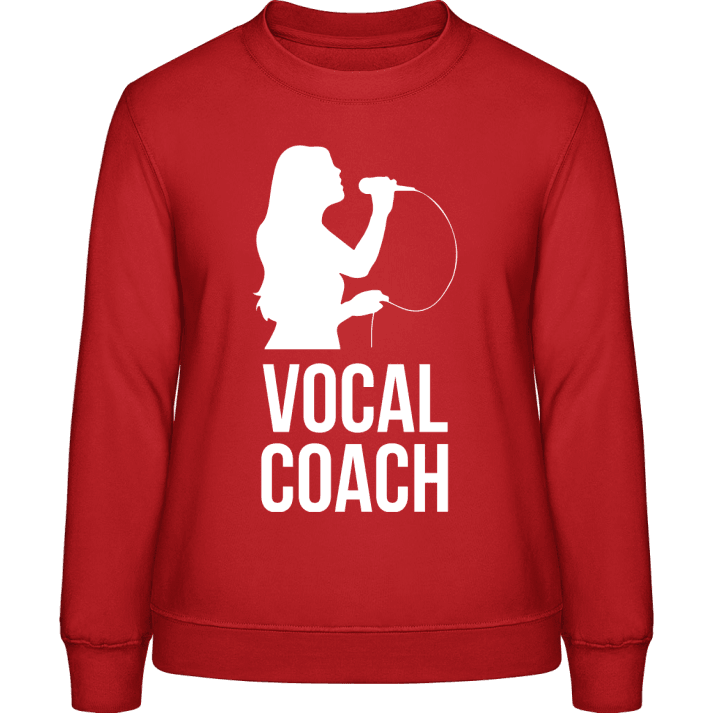 Vocal Coach Silhouette Female Vrouwen Sweatshirt contain pic