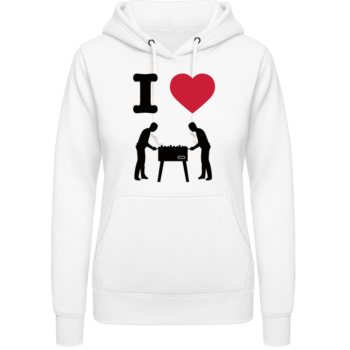 I Love Table Football Women Hoodie contain pic