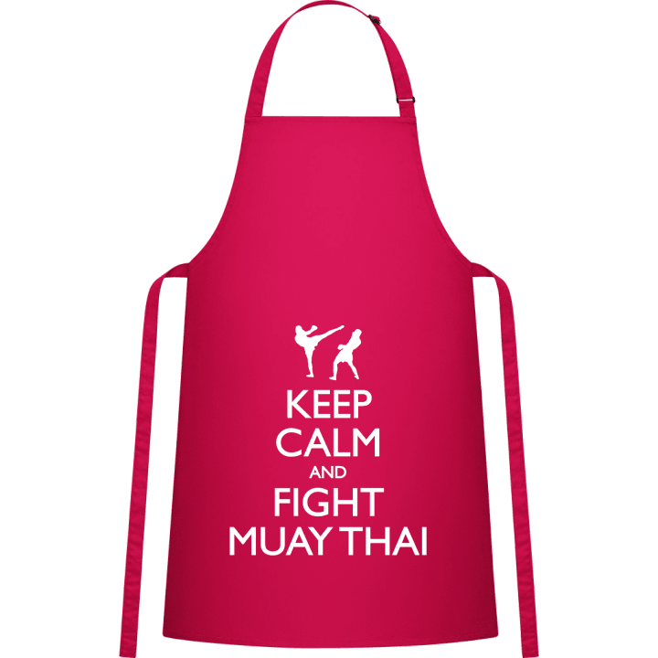 Keep Calm And Practice Muay Thai Delantal de cocina contain pic
