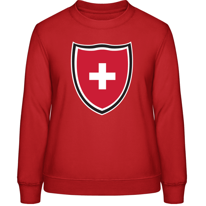 Switzerland Shield Flag Genser for kvinner contain pic