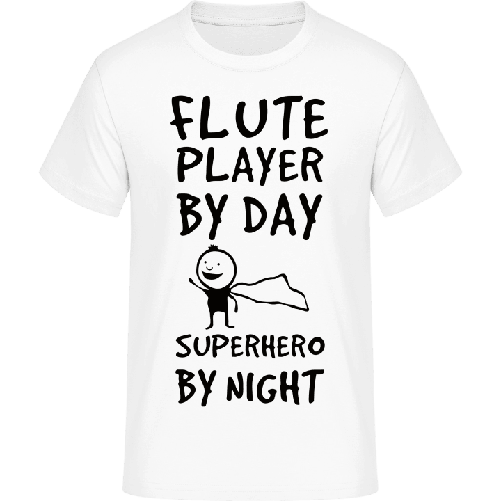 Flute Player By Day Superhero By Night T-Shirt contain pic