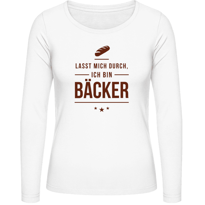 Lasst mich durch ich bin Bäcker T-shirt à manches longues pour femmes contain pic