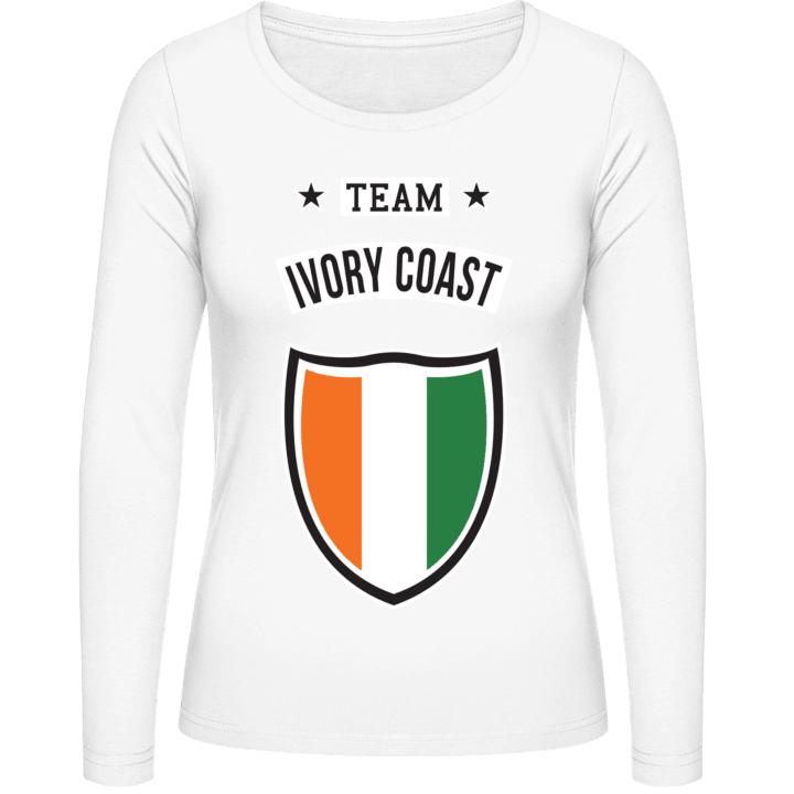 Team Ivory Coast T-shirt à manches longues pour femmes contain pic