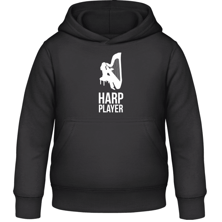 Female Harp Player Kids Hoodie contain pic