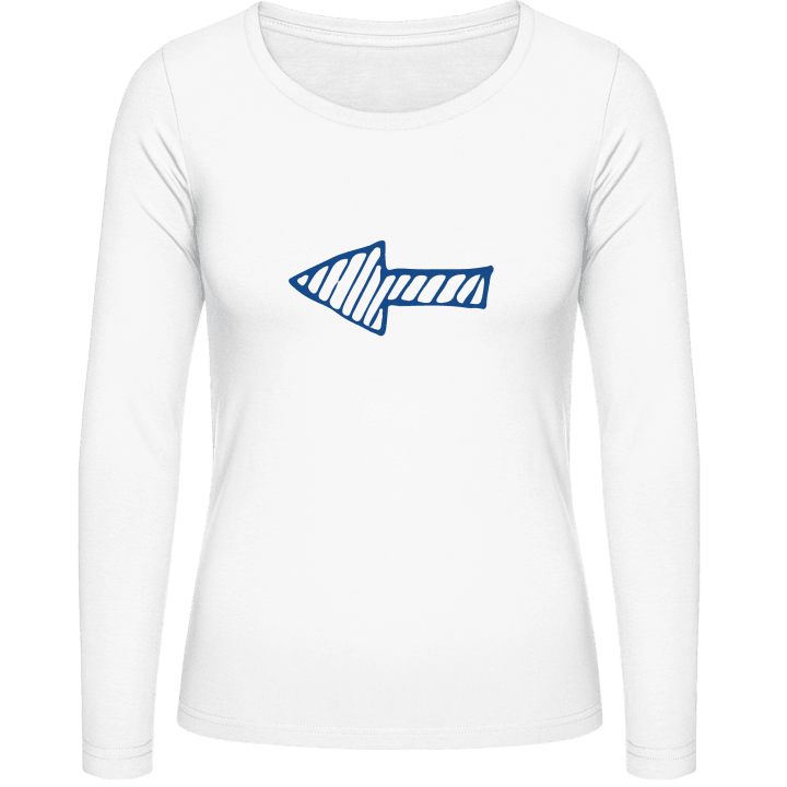 Right Arrow Scribble T-shirt à manches longues pour femmes 0 image