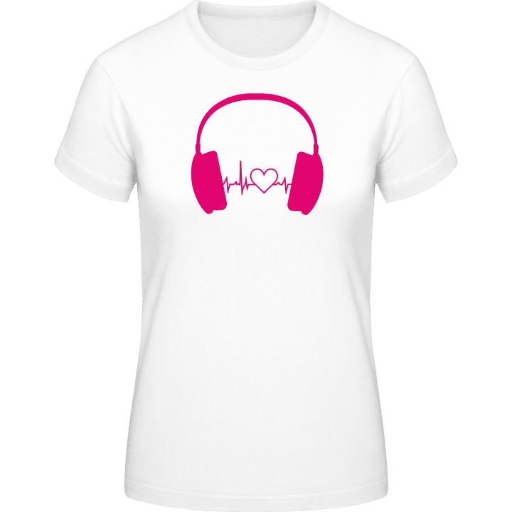 Headphone Beat and Heart T-shirt til kvinder 0 image