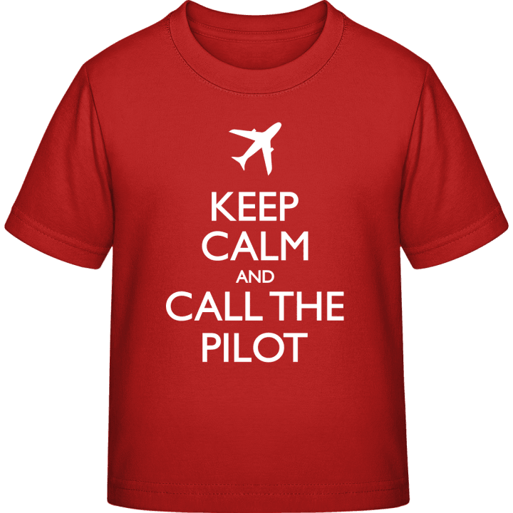 Keep Calm And Call The Pilot T-skjorte for barn contain pic