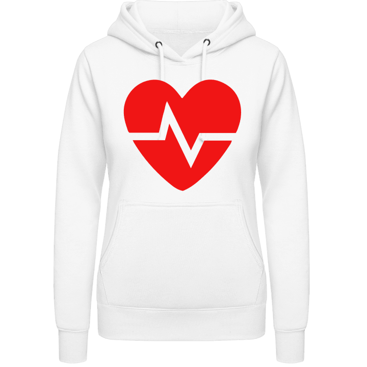 Heartbeat Symbol Hoodie för kvinnor contain pic