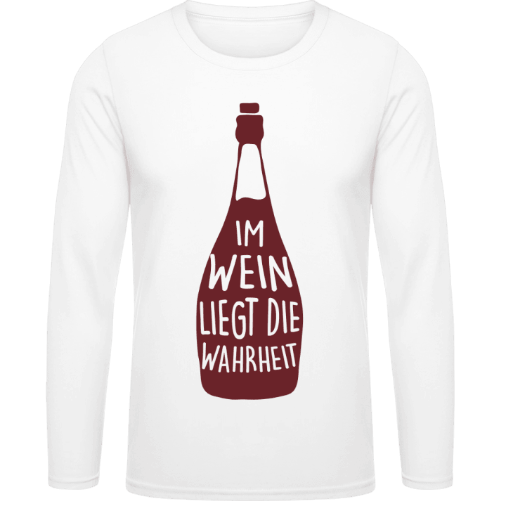 Im Wein liegt die Wahrheit T-shirt à manches longues contain pic