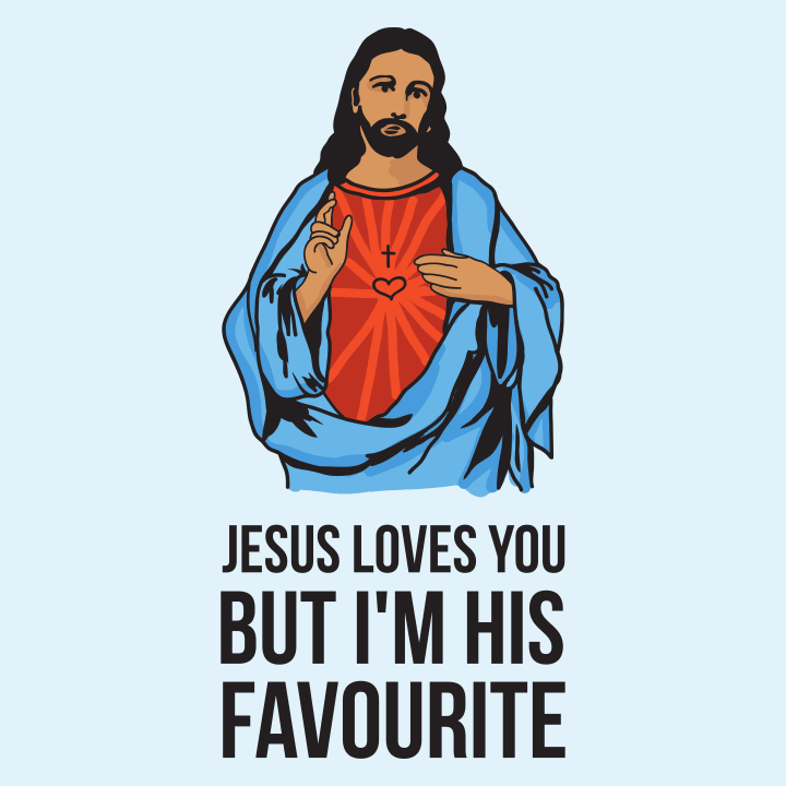 Jesus Loves You But I'm His Favourite Baby Rompertje 0 image